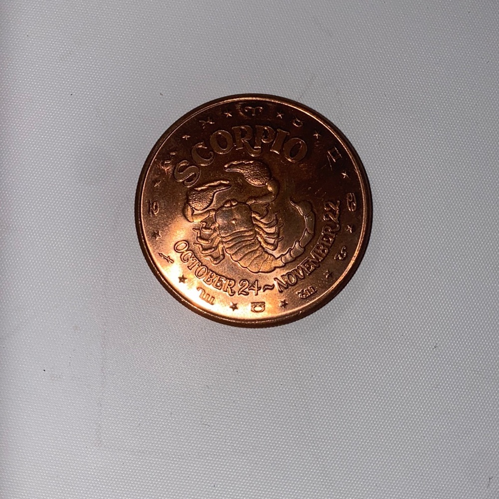 Copper Collectible Coin - Zodiac - Scorpio